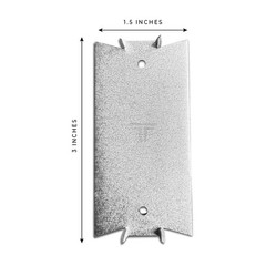 50-Pack Heavy-Duty 1.5-inch x 3-inch Steel Nail Plates for Wood Studs