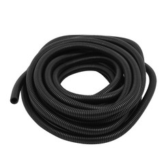 9.9 M 13×15 mm Plastic Corrugated Conduit Tube for Garden,Office Black