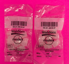 Molex 39-00-0039 Female Terminal 18-24AWG & Molex 39-01-4030 Receptacle Housing