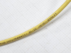 Hubbell Premise Wiring C6ASPDSY 23/4P NEXTSPEED Cat6A UTP 10G Plenum Yellow/50ft