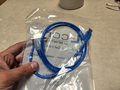 L-COM USB 3.0 Type A Coupler, Female Blkhd/Male, 1.0m ECF504-30-1AAS