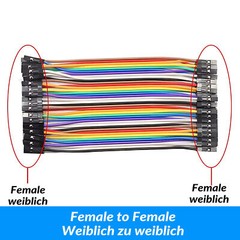 Hookup Wires10cm 15cm 20cm 21cm 30cm 40 cm M-M F-F M-F Breadboard DptJumper