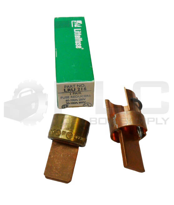 NEW PAIR OF 2 LITTELFUSE LRU 216 FUSE REDUCERS 60-100A 600V