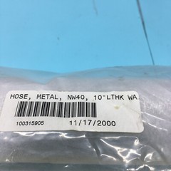 MKS 100315905 Hose, Metal, NW40, 10″ LTHK WA, Bellows, 134140