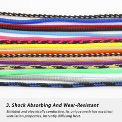 PET Expandable Braided Tube Harness Sheath Cable Wire Sleeving Dense 3mm Width