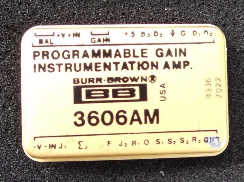 BURR-BROWN PROGRAMMABLE GAIN INSTRUMENTATION AMP MODEL 3606AM