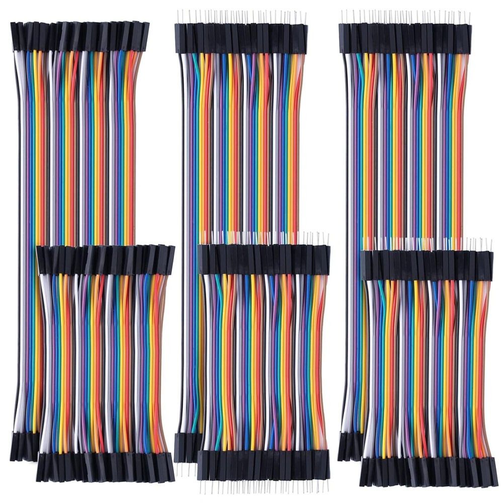 10cm+20cm 240pcs Breadboard Jumper Wires Cable Kit, Male to Female, Female to Ma