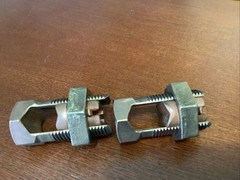2- BKB, Blackburn, 30H 2-4/0 STR 10-95, S/Bronze Split Bolt Bolted Connector