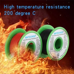 BNTECHGO 18 Gauge Silicone Wire Spool red 25ft and Black 25ft Flexible 18 AWG St