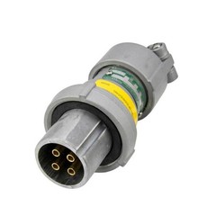 ACP3044BC – Appleton 30A 600VAC/250VDC 4-Pole Pin & Sleeve Clamping Ring Plug, P