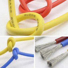 18-30 AWG Silicone Ultra Flexible Cable Tinned Copper Test Wire Colours Multiple