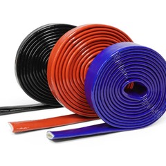 Silicone/Fiberglass Fire Sleeving Red/Black/Blue High Temp Insulation Sleeve