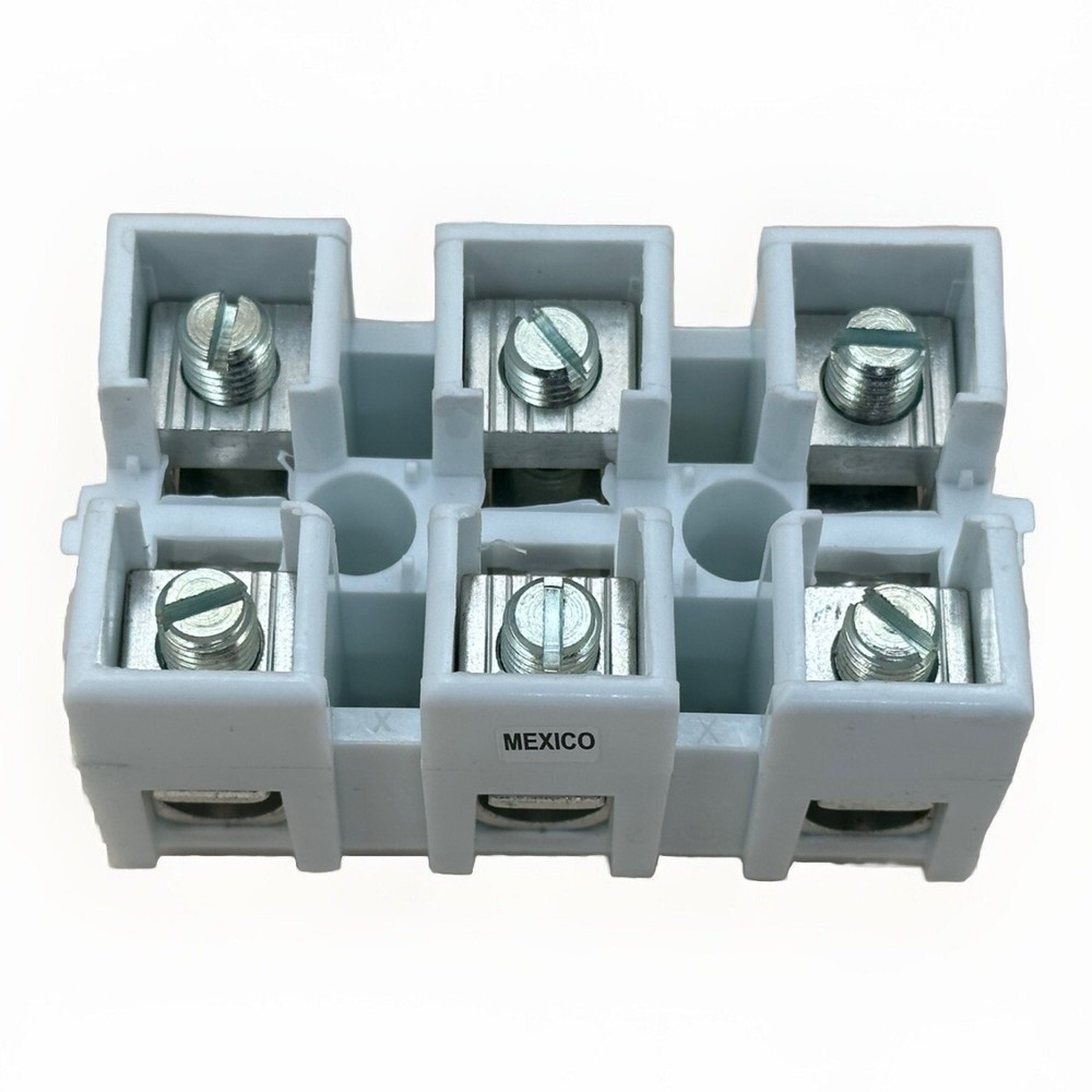 *Single* Eaton NC3-WH Terminal Block Double Row 3P 600V 175A Screw Clamp