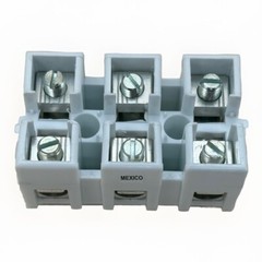 *Single* Eaton NC3-WH Terminal Block Double Row 3P 600V 175A Screw Clamp