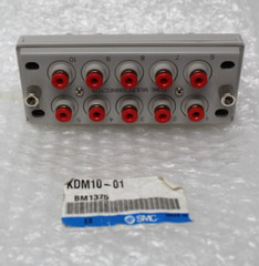 SMC KDM10-01 Multi-connector, KDM ONE TOUCH Pneumatic, 1/8IN. ODTUBE, 10 STATION