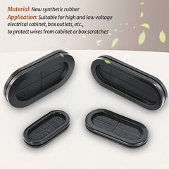 Oval Blanking Blind Rubber Wiring Grommet Dual Sided Closed Cable Hole Plug Bung