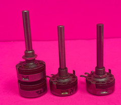 Ohmite CU-2521 (2.5K) & CU-1021 (1K) Potentiometer w/ AB Dual Potentiometer 300K
