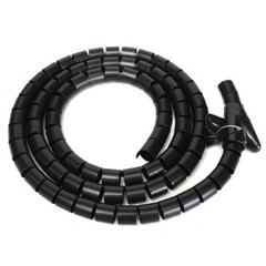 2M 25mm 3-Color Cable Tidy PC TV Wire Organising Wrap Tool Office Home