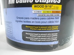 Gardner Bender MS975B Metal Staple 3 Cond 9/16″ 15mm 5000/Bucket