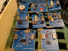 VINTAGE,24Pc,lot Electronic Circuit Training modules E&L Instruments breadboard