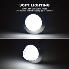 10PCS White Mini Watermelon Lights 3/4 Inch LED Button Marker Lights Round for T