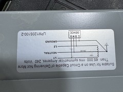 Liebert LPM120S100-2 Transient Voltage Surge Suppressor 120/208-240V Single Pha…