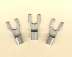 50 Non-Insulated FORK Spade Terminal Connectors #12-10 Gauge Wire AWG #10 Stud