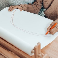 White Easel Paper Roll, 30cm x 15m, Painting, Drawing Paper, Large Art…