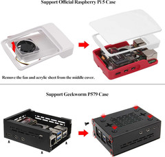 X1003 Tiny Pcie to M.2 HAT Nvme SSD PIP Pcie Peripheral Board for Raspberry Pi 5