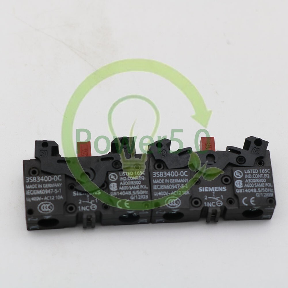 1pcs Siemens 3SB3400-0C Contact Block contact element, 1 NC, screw terminal