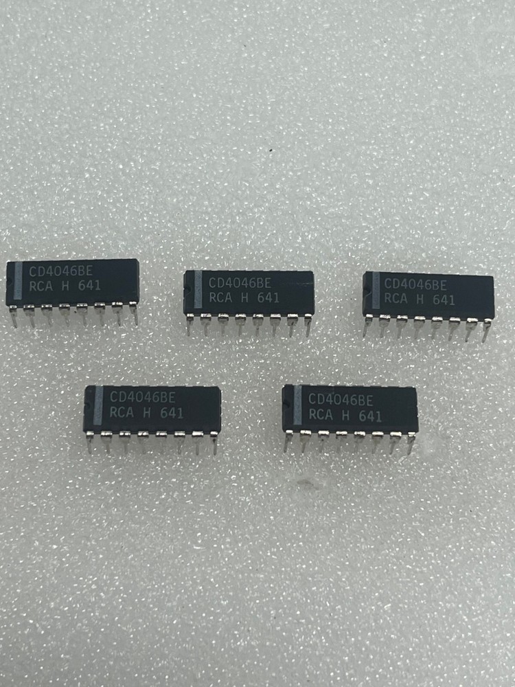 CD4046BE RCA CMOS Micropower – lot of 5pcs – NEW