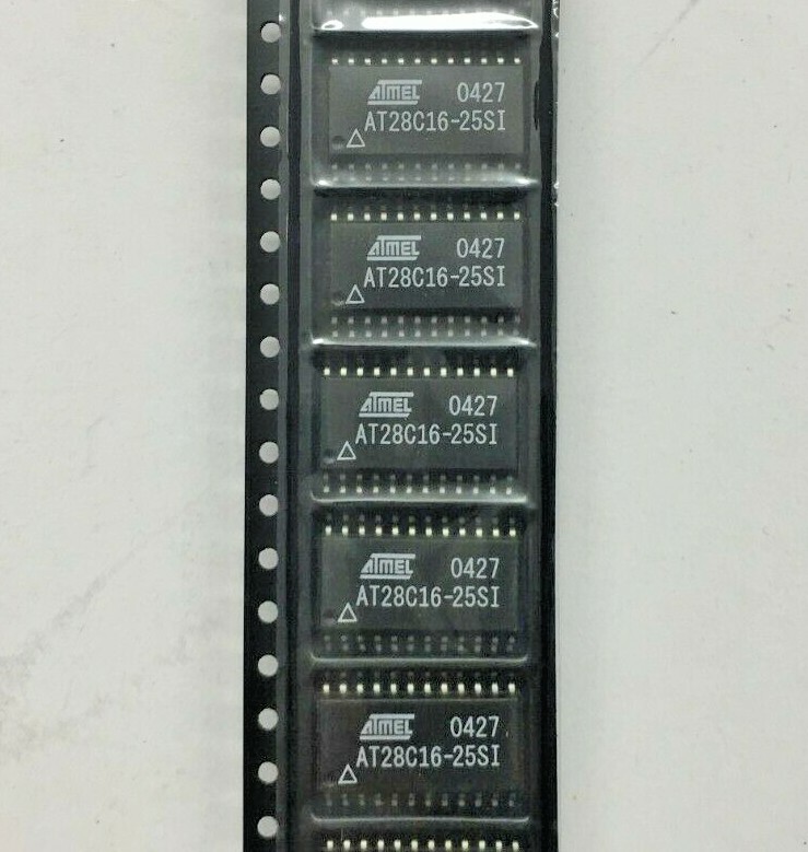 (5 PIECE LOT) AT28C16-25SI, ATMEL, 2K X 8 EEPROM 5V, 250 NS, PDSO24