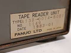 Fanuc LTD A13B-0074-B001 Portable Tape Reader Unit without Reel