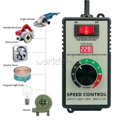 4000W Electronic Voltage Regulator Stepless AC Motor Speed Controller 110V/220V