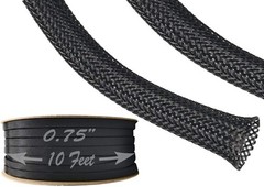 Polyethylene Terepthalate Monofilament Yarn Expandable Braided Sleeving 10 Fe…