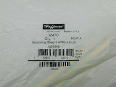 Hoffman AGS808 Grounding Strap 8 AWG X 8 LG 32470 Lot Of 2