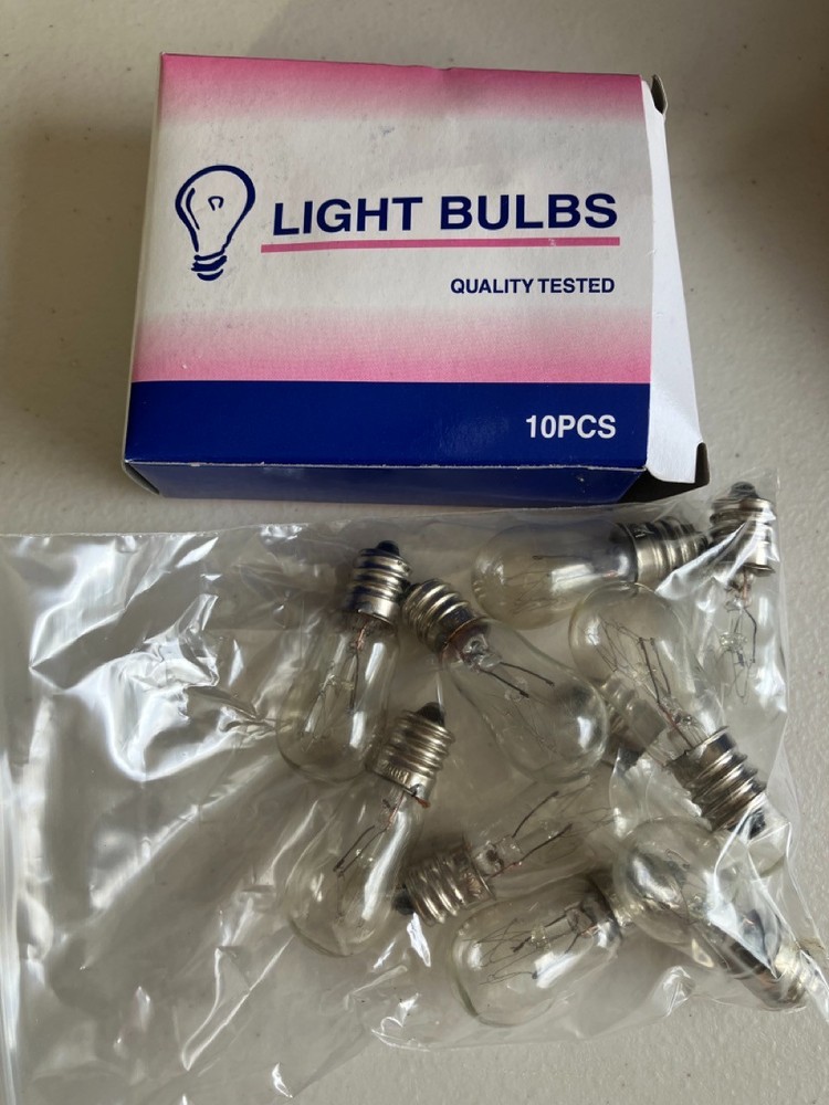 Light Bulbs 25S6-130V-CS (10 pieces) 115V 25W S-6 New. Working. Free Shipping.