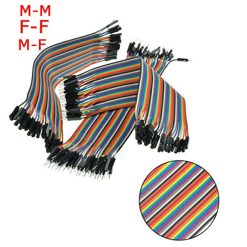 120PCS Multicolor Breadboard Cables Kit Male-Male Male-Female Female-Female