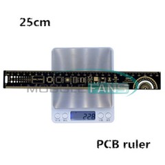 25cm Multifunctional PCB Ruler Measuring Tool Resistor Capacitor Chip IC 10 inch