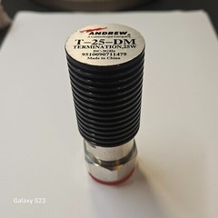 ANDREW T-25-DM 25-WATT TERMINATION LOAD 7/16 DIN MALE 0-3GHz