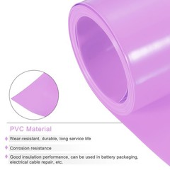 Battery Wrap 30mm Flat 8ft PVC Heat Shrink Tube Wraps Pink