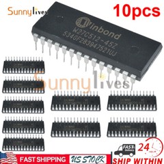 10PCS W27C512-45Z W27C512 IC DIP EEPROM 512KBIT 45NS Winbond EEPROMs US