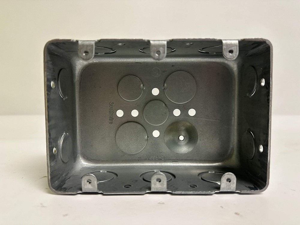 10 PK New Garvin MGSB-3 Open 3-Gang Steel Electrical Switch Box, 2-1/8″ Deep
