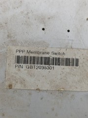 PPP GBT2035301 Membrane Switch Keypad Panel Overlay Gilbarco Fuel Dispenser OEM