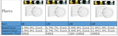 18W LED Panel Light Ceiling Down Lights Surface Mount Flat ROUND 8 INCH ROUND