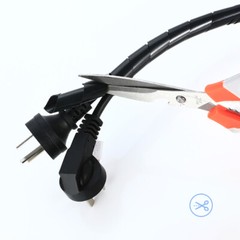 Spiral Wrap Cable Binding Tidy Leads on TV / PC / Home Cinema / CCTV Wires Hide