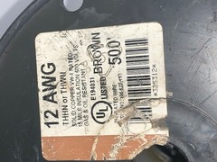 UNBRANDED WIRE, E194031, 12 AWG, SOLID COPPER, BROWN, THHN/THWN-2, 600V, 200′