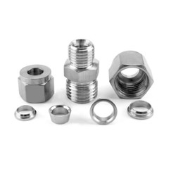 Compression Fitting Stainless Steel Straight Reducing Connector Φ4mm-Φ16mm Tube