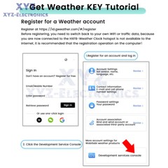 DIY ESP8266 Mini Weather Forecast Electronic Clock Kit 0.96″ OLED Display+Shell