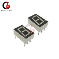 10PCS Common Anode 10-Pin 1 Bit 7 Segment 0.56″ Blue LED Display Digital Tube